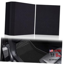 50 Pcs Disposable Floor Mats for Cars 15.7'' x 19.6'' Black Non Woven Fabric