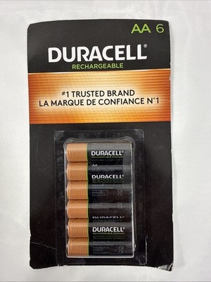 Duracell AA Rechargeable NiMH Batteries 6ct, 2500mAH