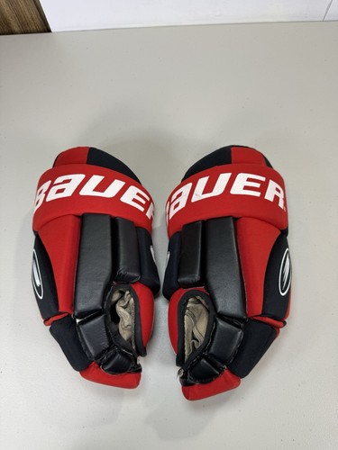 Bauer Impact 500 HG-500 15" Senior Hockey Gloves Red Black