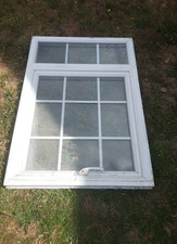 Double glazed window, white UPVC, 125cm x 84cm x 6cm