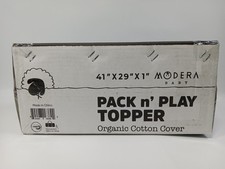 Modera Baby Pack N Play Topper New In Box Organic Cotton 38x26x1 Free Ship