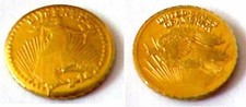 3 Stück Medaillen, Eagle - Fine Brass