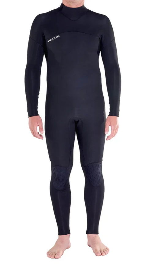 Volcom Modulator 3/2mm Back Zip Full Wetsuit Mens XXL 2XL Black