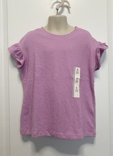 Girls Medium Lavender Short Sleeve T-shirt Size M 8 - Cat Jack