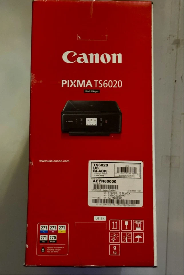 Canon PIXMA TS6020 Wireless Color Inkjet All-In-One Printer, White - Brand NEW - Image 4 of 4