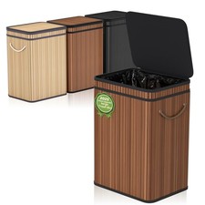 80 Liter/21 Gallon Large Trash Can with Lid, Garbage Bin Wastebasket Made of ...