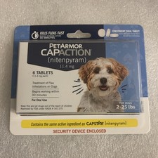 PetArmor CapAction Oral Flea Treatment for Small Dogs 6 doses  exp 02/2027