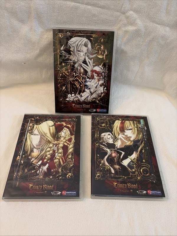 TRINITY BLOOD - Chapter 1, 2, 3 DVD Lot Funimation Gonzo
