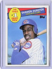 1985 Topps #280 Shawon Dunston Rookie Card. rookie card picture
