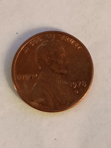 1978 D PENNY Denver Mint - Picture 4 of 4