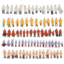 300PCS Figures People Track N 1:87 Standing Painted Railway Model Making Passersby