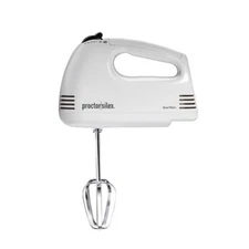 Proctor Silex Hand Mixer, 5 Speeds, Dishwasher-Safe, 120W