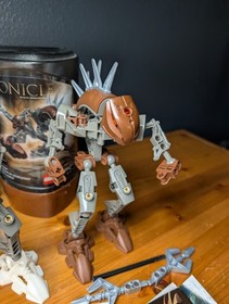 LEGO Bionicle Rahkshi COMPLETE Set Lot of 6 8587&ndash;8592 ALL Manuals Canisters