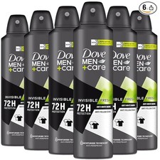 Dove Men Care Antiperspirant Deodorant Invisible Fresh, 6 Pack, Long Lasting 72h