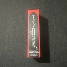 Mac Maximal Matte Lipstick #691 Ruby Woo  0.12 oz Full Size New