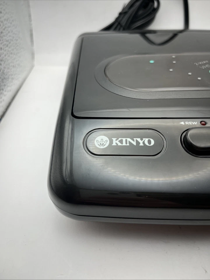 Kinyo VHS 1995 video rebobinadora de casete de 2 vías y probado hacia adelante funcionando 143687 Foto 4 de 4