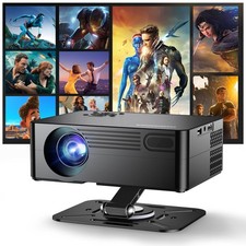   Compatible with Netflix  180  Stand  Smart Projector with WiFi and Bluetooth...