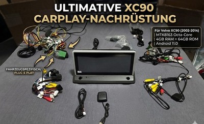 TopNavi Android Navi Volvo XC90 (02-14) | 8GB RAM + 128GB | CarPlay | Plug&Play