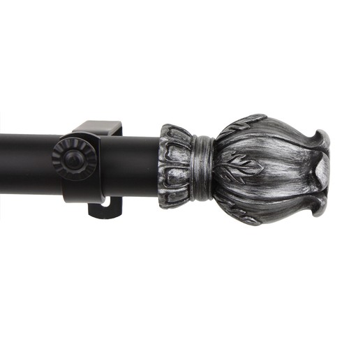 Empress 1" Curtain Rod Adjustable Drapery Rod 28-240" (5 sizes, 4 colors) - Picture 4 of 5