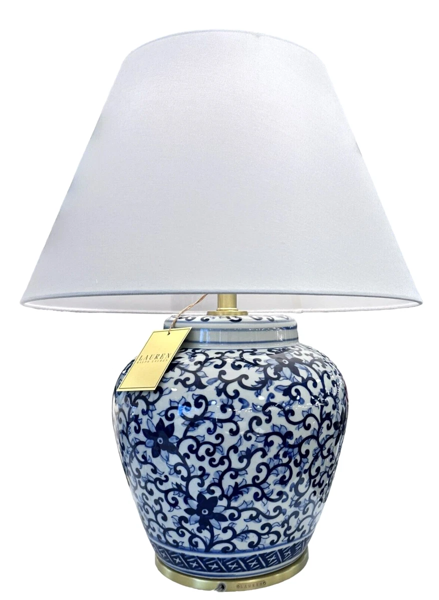 Blue and white lamp on sale ralph lauren