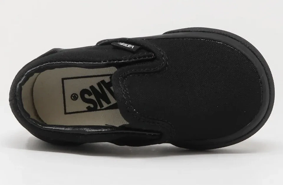 Novo na caixa - Sapatos de lona VANS Classic preto infantil 4.0 - Imagem 3 de 4