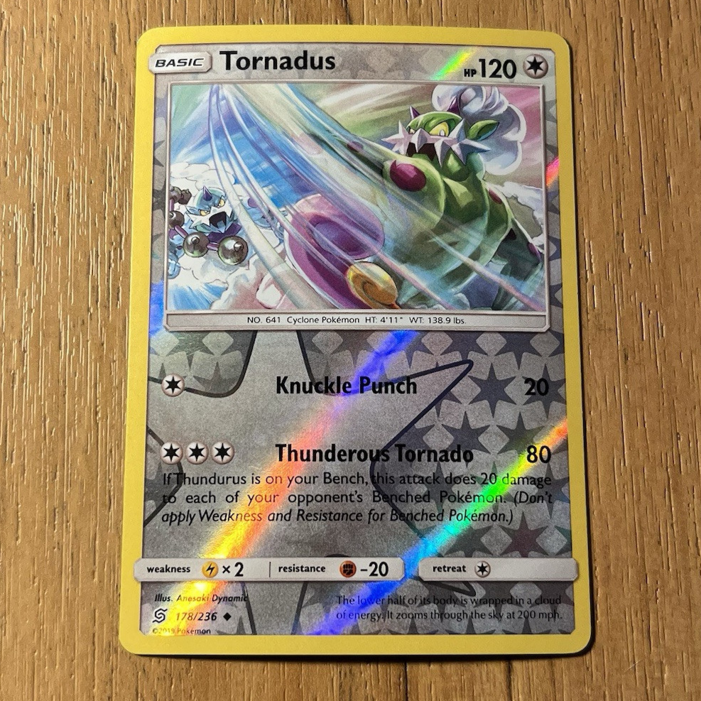 tornadus ex pokemon card value - 129/142 draw 6 cards Tornadus GX - SM134 -