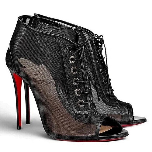 louboutin lace boots