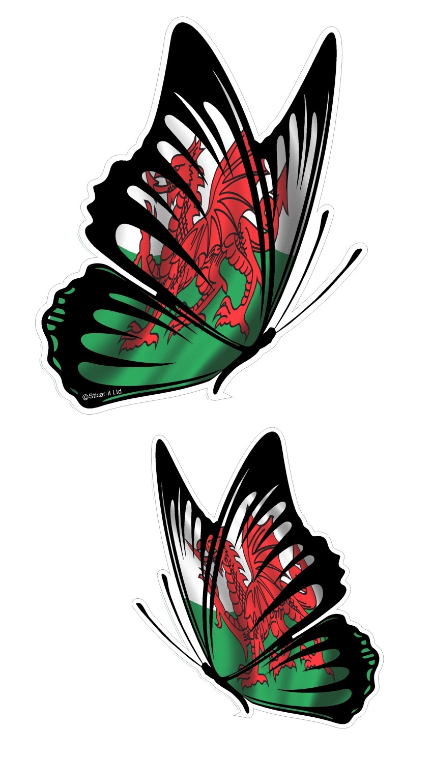 Motorhome Welsh Dragon Vinyl-Aufkleber – Für Auto, Laptop, Camper, Fenster – Cymru