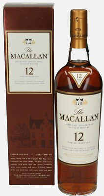 Macallan 12 Sherry Oak, 12 Years, alte Abfüllung 700ml 40%