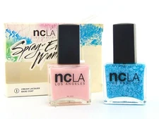 NCLA SPRAY EFFECT MANI Dawn Patrol Nail Polish Duo 2 STEP Kit