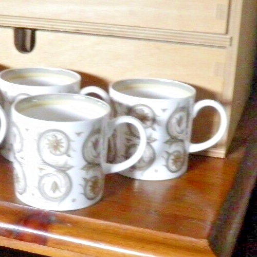 Susie Cooper "Venetia" Design Set 6 Coffee Cups + Saucers Wedgwood C2039 60/70’s - Picture 3 of 4