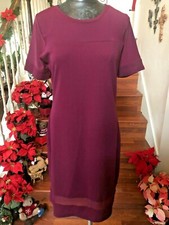 Bozzolo Dress Burgundy Stretchy Short Sleeve Bodycon Sexy Party NWT Size 2X