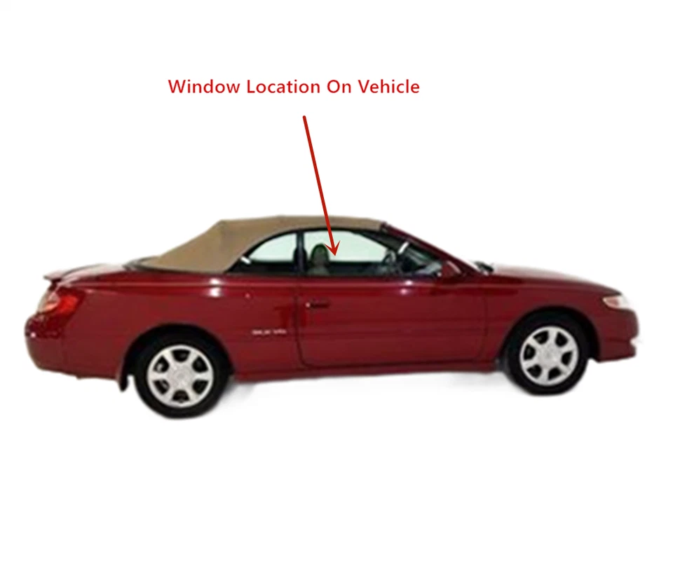 Fits 1999-2003 Toyota Solara Passenger Right Side Door Window Glass Foto 2 de 4