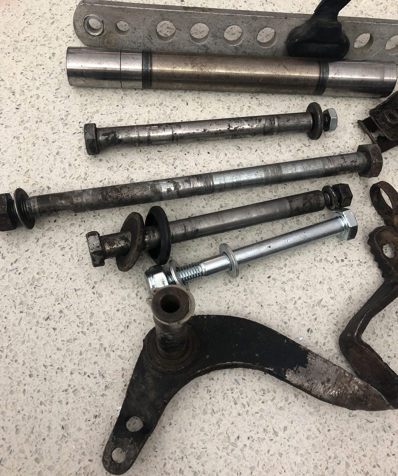 Vintage Yamaha Motorcycle parts Rear Brake Parts Engine Bolts Grab Bag eBay