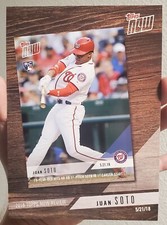 JUAN SOTO 2019 TOPPS NOW REVIEW JUMBO 5X7 CARD #/49 NEW YORK YANKEES/NATIONALS