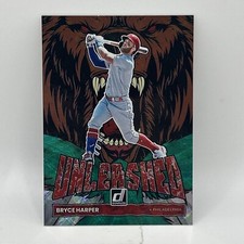 2022 Panini Donruss #UL-2 Bryce Harper Unleashed Green #1/25! Huge Card!