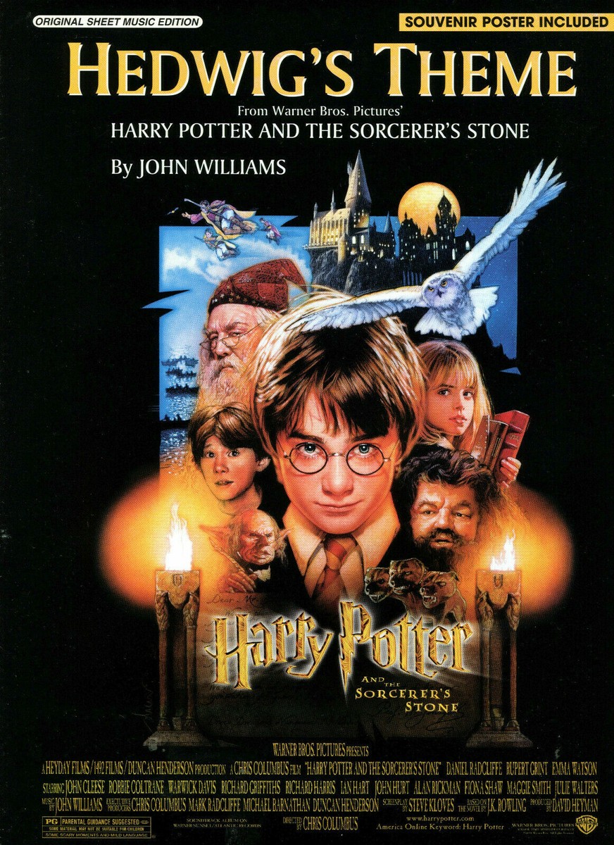 John Williams HARRY POTTER HEDWIG'S THEME w/SOUVENIR POSTERs