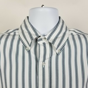 green and white striped mens dress shirt