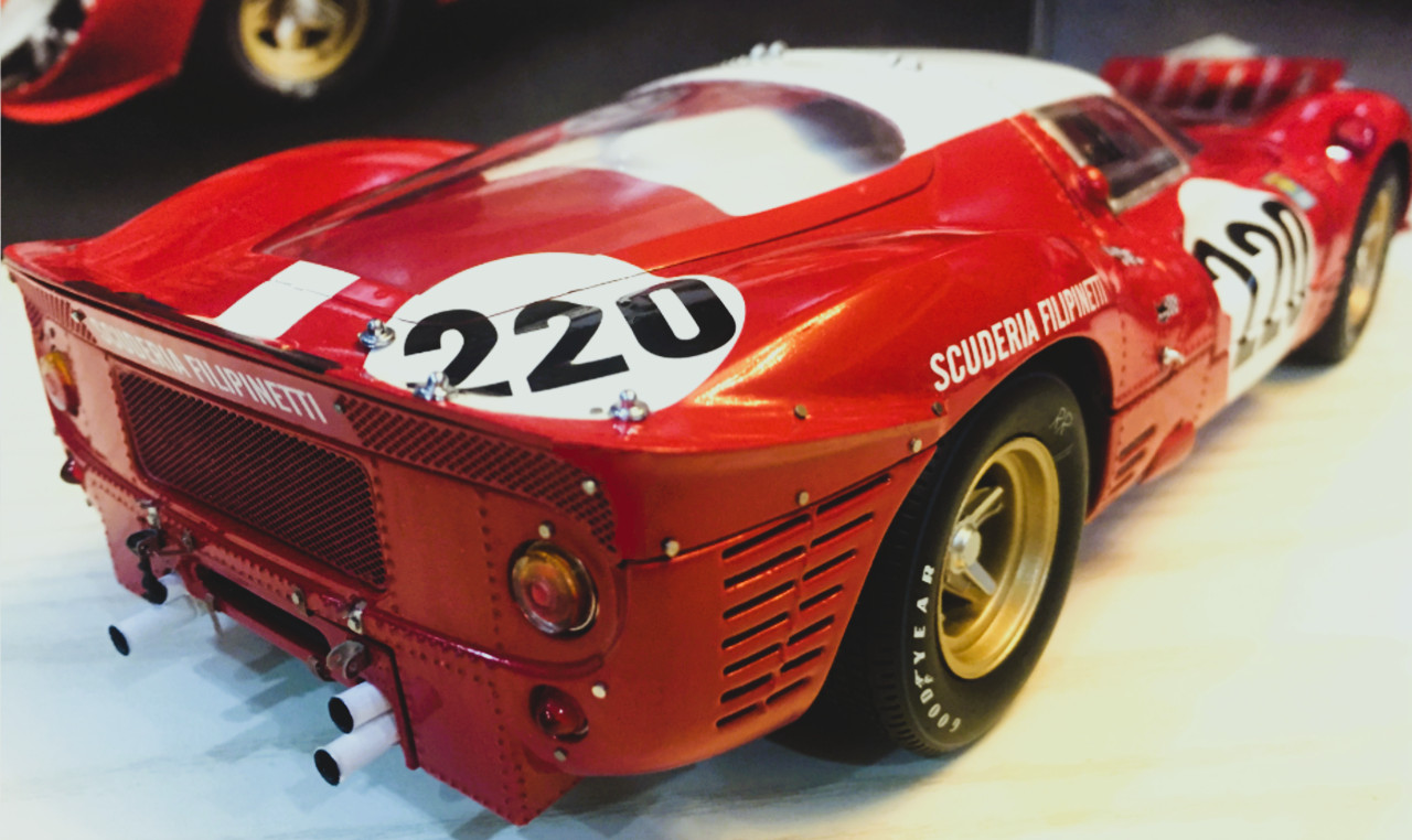Ferrari Race Car Le Man Racing Racer1960s Custom Built Metal Body1:18SCALE MODEL