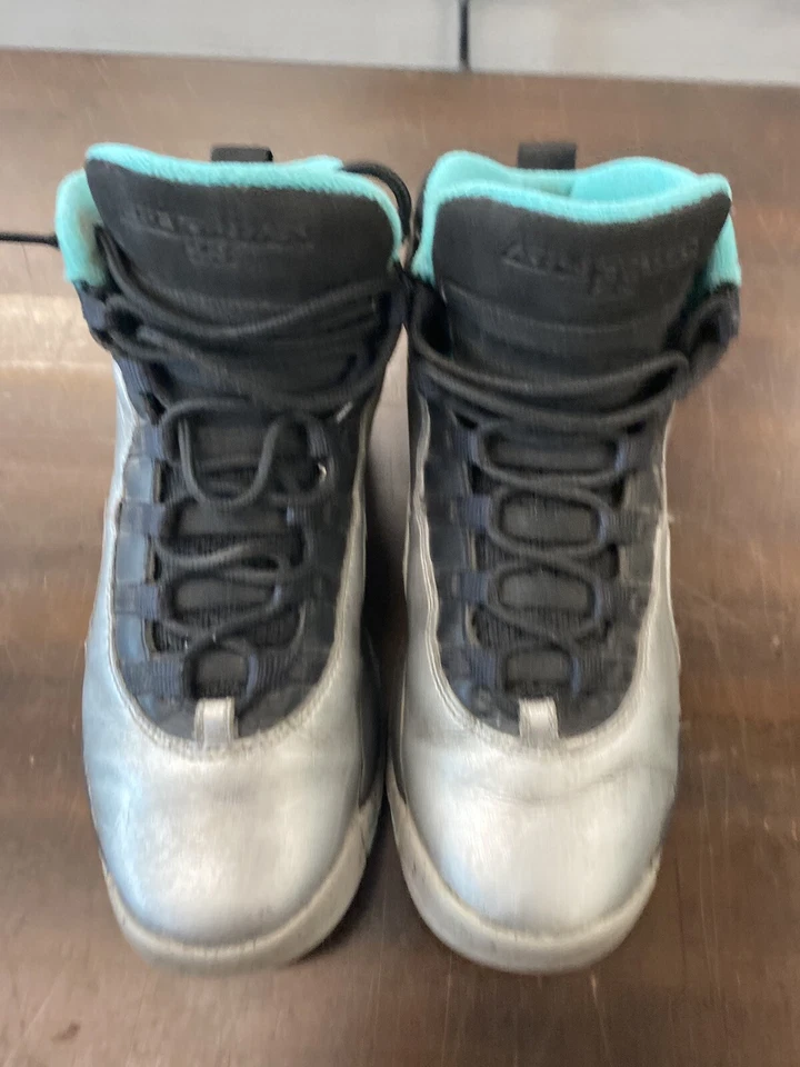 Nike Jordan 10 X Retro 30th Lady Liberty Zapatos Plateados 705179 045 Juveniles Talla 6 Foto 2 de 4