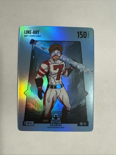 2024 Bo Jackson Battle Arena Line-Art Blue Ice Battlefoil Matt Lienart! SP!