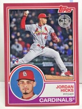 Jordan Hicks 2018 Topps On Demand Mini 1983 All-Star RC #83-4 PINK / RED #d 2/10