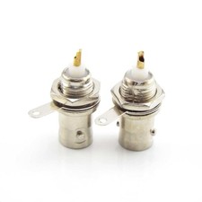 BNC Chassis Panel Mount Solder Nut Bulkhead Female Jack RF Connector Adapters