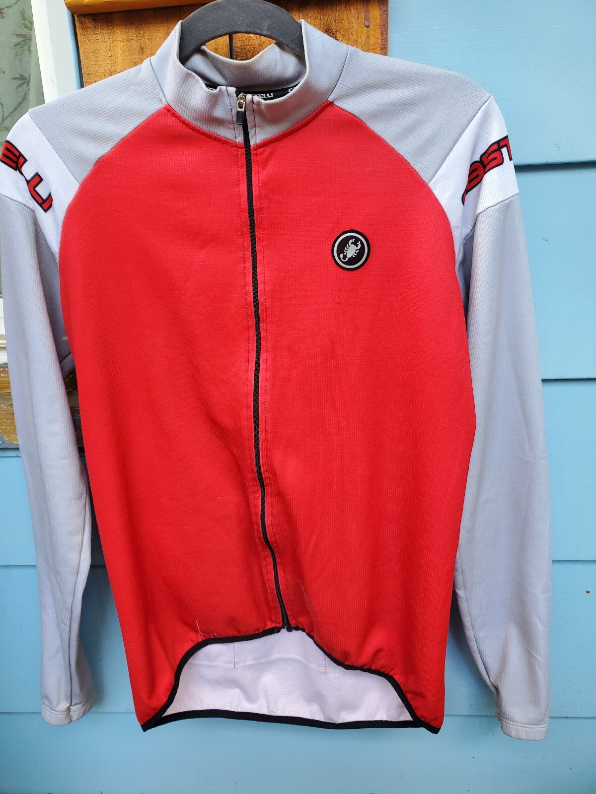 Castelli Scorpion Mens Cycling Jersey Shirt Long Sleeve Warm Lining