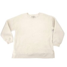 LOFT Sweatshirt Womens Size Medium Ivory Whit...