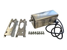 Motor asador de asador de acero inoxidable de 3 RPM con soportes de montaje hágalo usted mismo - Capacidad de 75 lb