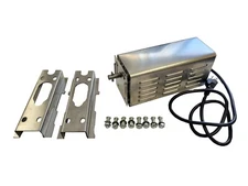 40 W Heavy Duty Stainless Steel Spit Rotisserie Motor with DIY Mounting Brackets