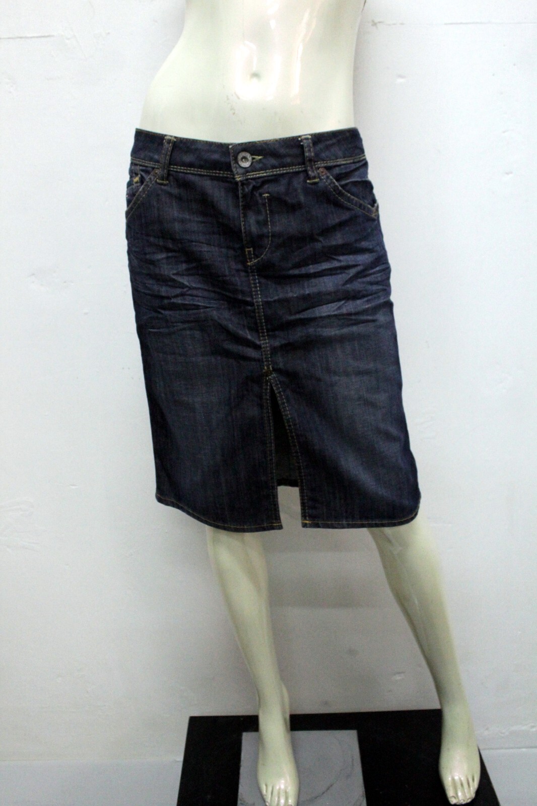 Tommy Hilfiger Gonna Donna Taglia 30 / 44 Gonna Blu In Cotone Lunga Skirt Woman