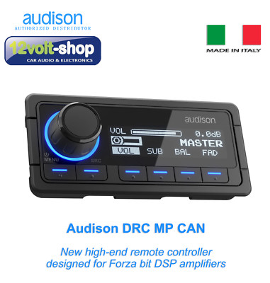 Audison DRC MP CAN -high-end remote controller for Forza bit DSP amplifiers; NEW