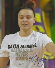 KAYLA MCBRIDE Signed 8 x 10 Photo WNBA Basketball LAS VEGAS ACES Notre Dame